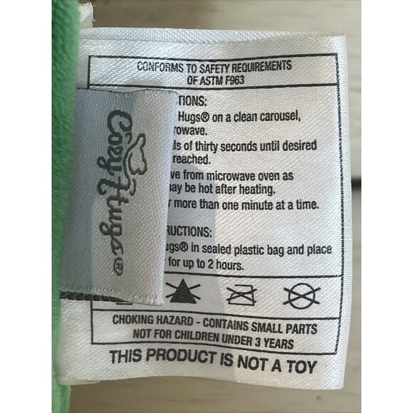 Cozy Hugs AVOCADO Green 8" Plush Aromatherapy Microwavable Heat Cold Lovey Plush - Picture 4 of 5